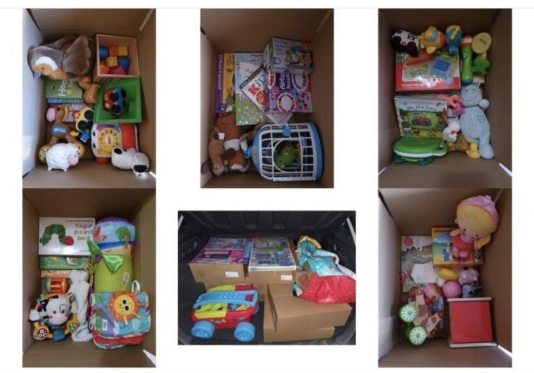 Boxes of toys new arrivals